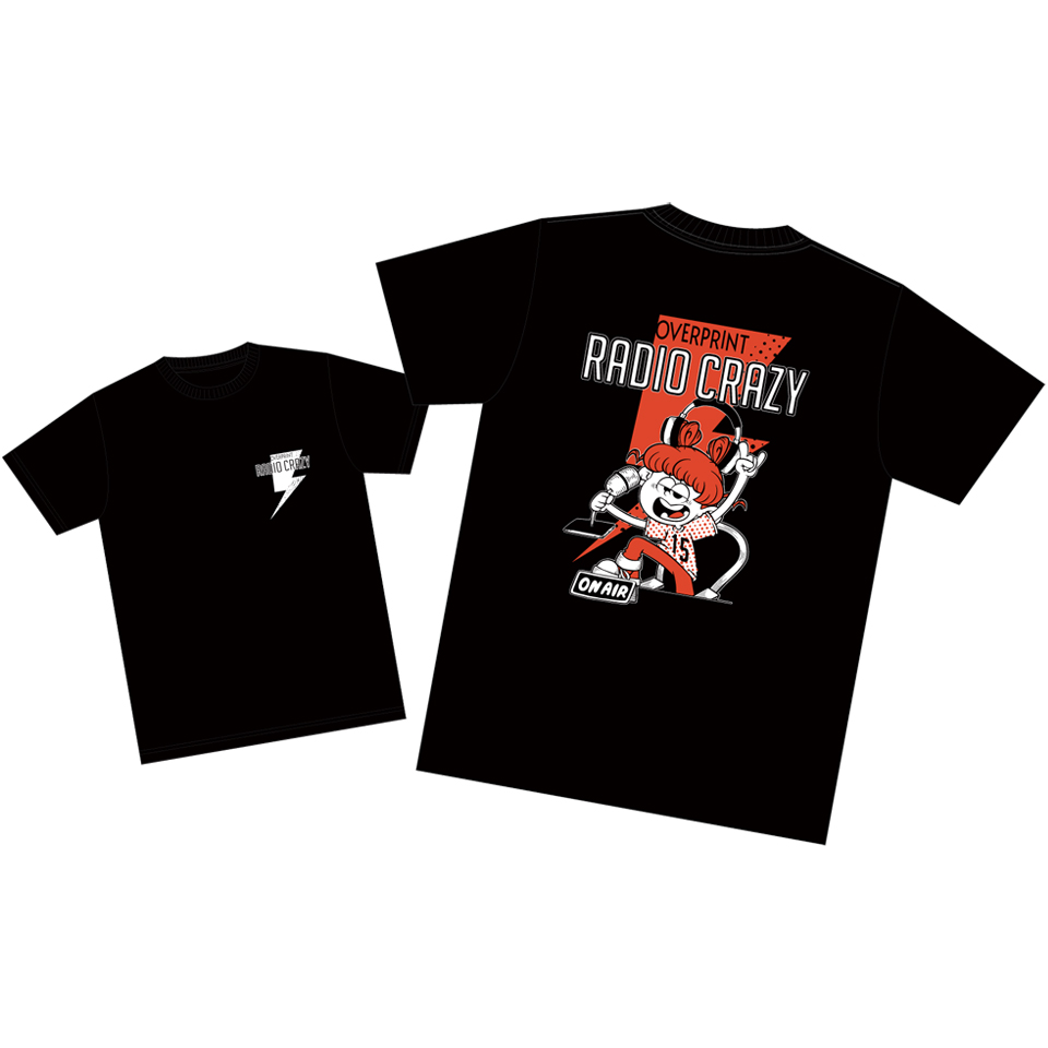 RADIO CRAZY × OVER PRINT Tee