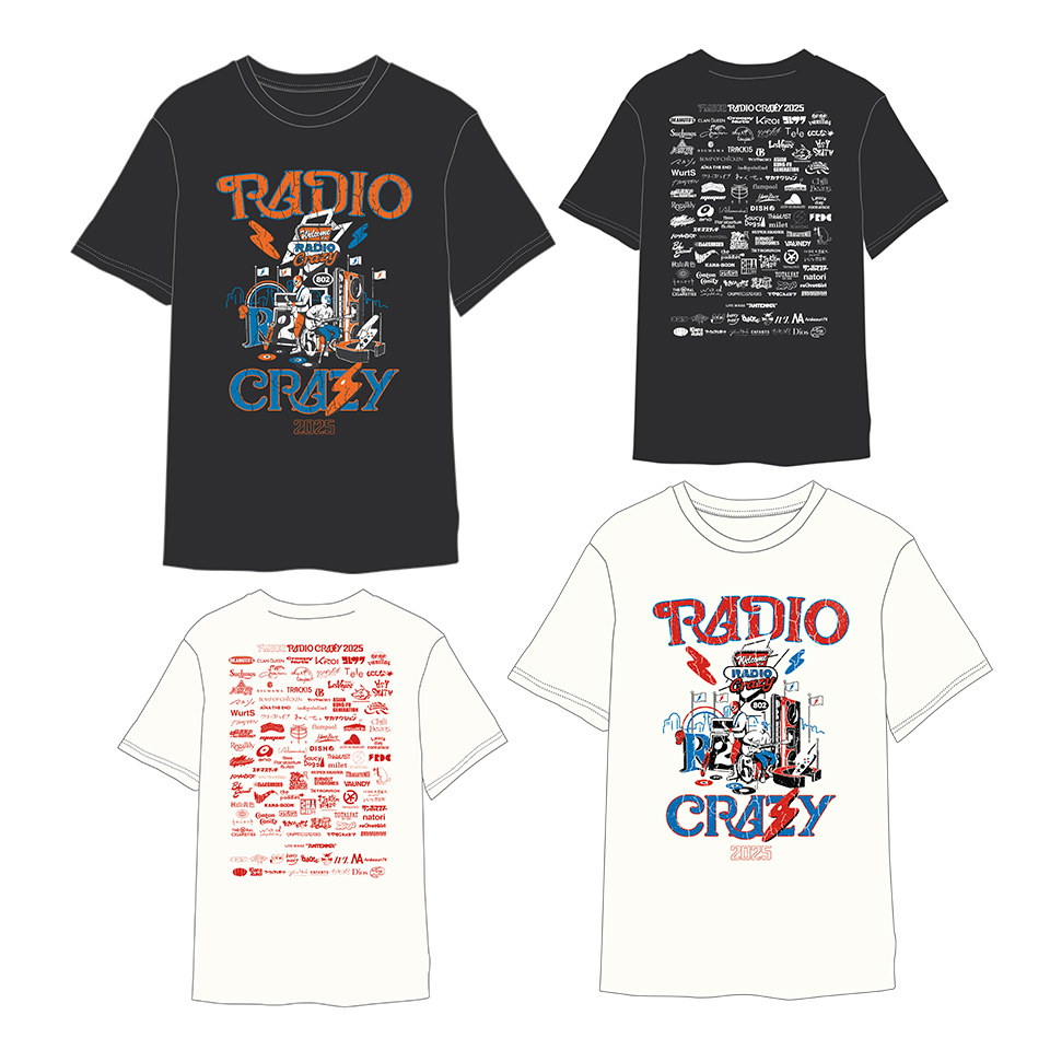 RADIO CRAZY 2025 オフィシャルTシャツ